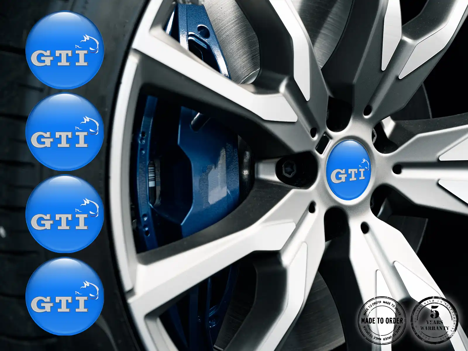 VW Ruota Emblema Edizione Adesivi Cupola Pregiati